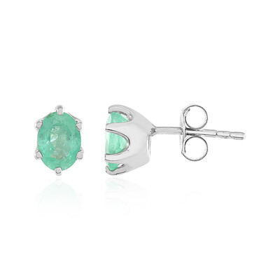 Orecchini in argento con Smeraldo Russo