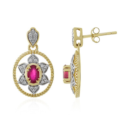 Orecchini in oro con Rubino del Madagascar (Adela Gold)