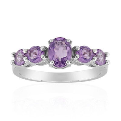 Anello in argento con Ametista