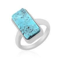 Anello in argento con Turchese Kingman (Anne Bever)