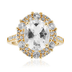 Anello in argento con Topazio Bianco