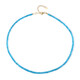 Collana in argento con Apatite Blu Neon