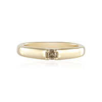 Anello in argento con Diamante Cioccolato I2