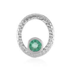 Ciondolo in argento con Smeraldo Russo