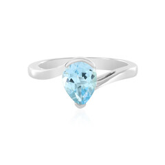Anello in argento con Topazio Blu Cielo