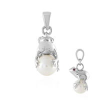 Ciondolo in argento con Perla di Acqua Dolce