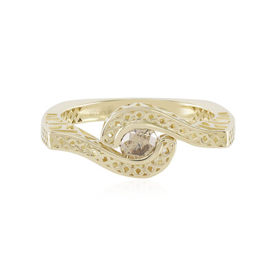 Anello in oro con Diamante Champagne I2 (Ornaments by de Melo)