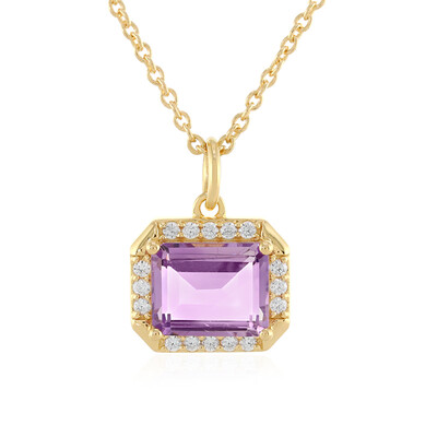 Collana in argento con Ametista Rose de France