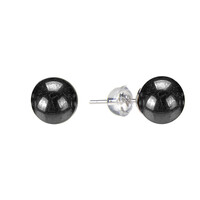 Orecchini in argento con Ematite Nera