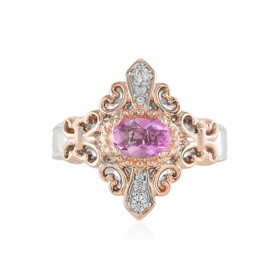 Anello in argento con Fluorite Rosa (Dallas Prince Designs)