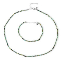 Parure in argento con Crisocolla