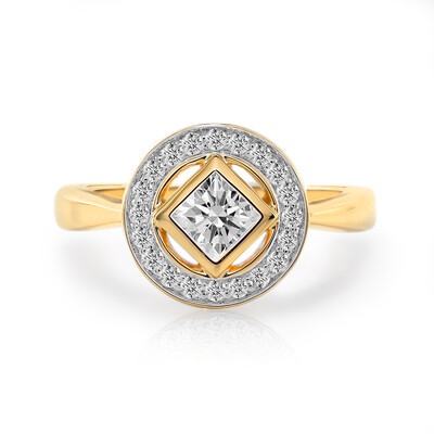 Anello in oro con Diamante IF (D) (Annette)