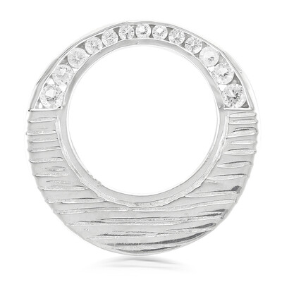 Ciondolo in argento con Topazio Bianco (MONOSONO COLLECTION)