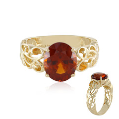 Anello in oro con Granato Essonite