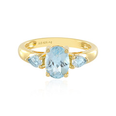 Anello in argento con Topazio Blu Cielo