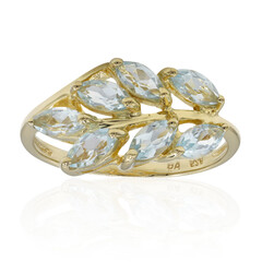 Anello in argento con Topazio Blu Cielo