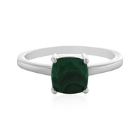 Anello in argento con Malachite