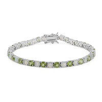 Bracciale in argento con Peridoto della Birmania