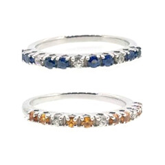Anello in argento con Zaffiro Blu
