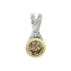 Ciondolo in oro con Diamante Champagne I4