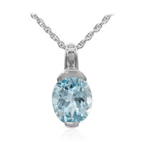 Collana in argento con Topazio Blu Cielo