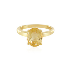 Anello in argento con Citrino