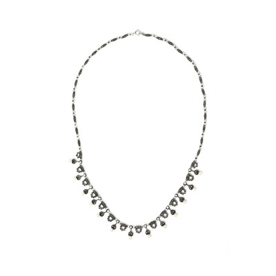 Collana in argento con Perla di Acqua Dolce
