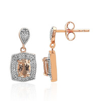 Orecchini in argento con Morganite