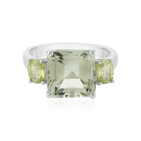 Anello in argento con Ametista Verde