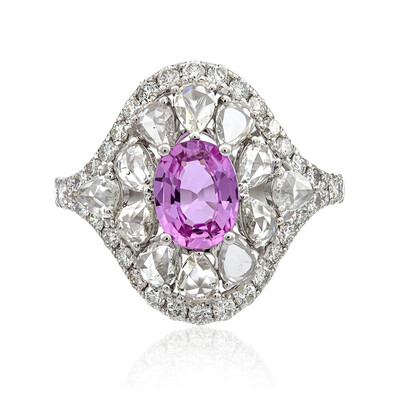 Anello in oro con Zaffiro Rosa (CIRARI)