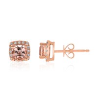 Orecchini in oro con Morganite AAA