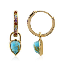 Orecchini in argento con Turchese