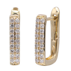 Orecchini in oro con Diamante I1 (H) (CIRARI)