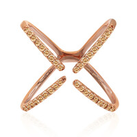 Anello in oro con Diamante Rose de France SI1 di Argyle