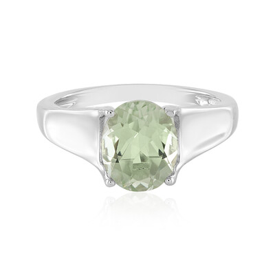 Anello in argento con Ametista Verde