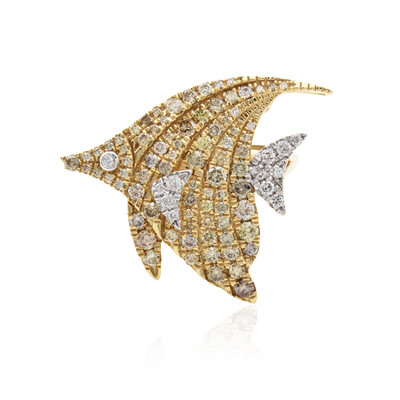 Anello in oro con Diamante Fancy SI2 (CIRARI)