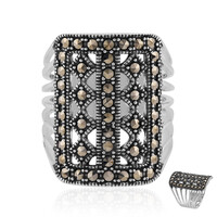 Anello in argento con Marcassite