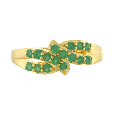 Anello in argento con Smeraldo Brasiliano