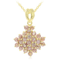 Collana in oro con Zaffiro Padparadscha (non riscaldato) (AMAYANI)