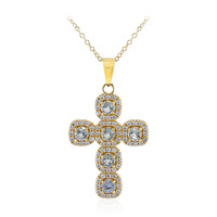 Collana in argento con Topazio Blu Cielo