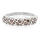 Anello placcato in platino con Diamante Fancy