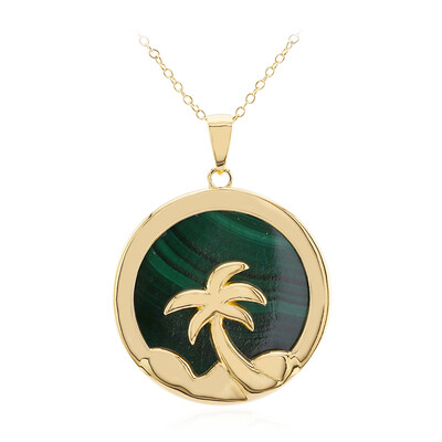 Collana in argento con Malachite