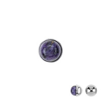Ciondolo in argento con Charoite