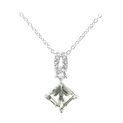 Collana in argento con Ametista Verde