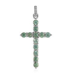 Ciondolo in argento con Cianite Menta