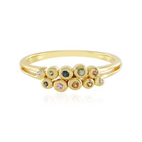 Anello in argento con Zaffiro Rosa