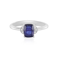 Anello in argento con Zaffiro Blu del Madagascar