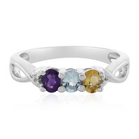 Anello in argento con Topazio Blu Cielo