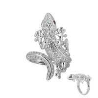 Anello in argento con Topazio Bianco