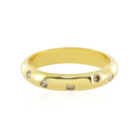 Anello in argento con Diamante Champagne I3